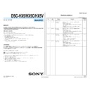 Sony DSC-HX5, DSC-HX5C, DSC-HX5V (serv.man4) Service Manual