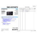 Sony DSC-HX7, DSC-HX7V (serv.man2) Service Manual