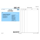 Sony DSC-J10 (serv.man2) Service Manual