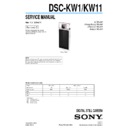 Sony DSC-KW1, DSC-KW11 Service Manual
