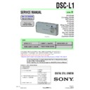 Sony DSC-L1 Service Manual