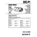 Sony DSC-P1 (serv.man2) Service Manual