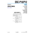 Sony DSC-P10, DSC-P12 (serv.man10) Service Manual