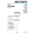 Sony DSC-P10, DSC-P12 (serv.man6) Service Manual