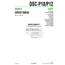 Sony DSC-P10, DSC-P12 (serv.man9) Service Manual