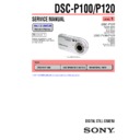 Sony DSC-P100, DSC-P120 (serv.man3) Service Manual