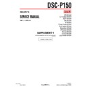 Sony DSC-P150 (serv.man5) Service Manual