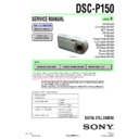 Sony DSC-P150 Service Manual
