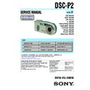 Sony DSC-P2 (serv.man2) Service Manual