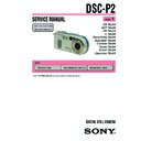 Sony DSC-P2 (serv.man3) Service Manual