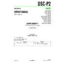Sony DSC-P2 (serv.man4) Service Manual