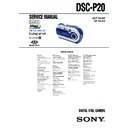 Sony DSC-P20 (serv.man3) Service Manual