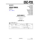 Sony DSC-P20 (serv.man4) Service Manual