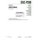 Sony DSC-P200 (serv.man10) Service Manual
