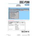 Sony DSC-P200 (serv.man16) Service Manual