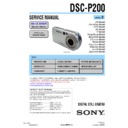 Sony DSC-P200 (serv.man2) Service Manual