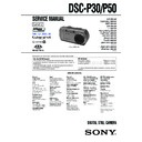 Sony DSC-P30, DSC-P50 (serv.man3) Service Manual