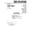 dsc-p31, dsc-p31m (serv.man3) service manual