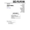 Sony DSC-P31, DSC-P31M (serv.man4) Service Manual