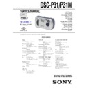 Sony DSC-P31, DSC-P31M Service Manual