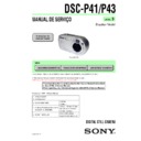Sony DSC-P41, DSC-P43 (serv.man7) Service Manual