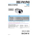 Sony DSC-P41, DSC-P43 (serv.man8) Service Manual