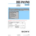 Sony DSC-P41, DSC-P43 (serv.man9) Service Manual