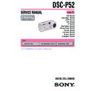 Sony DSC-P52 (serv.man3) Service Manual