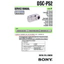 Sony DSC-P52 Service Manual