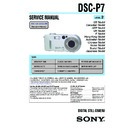 Sony DSC-P7 (serv.man2) Service Manual