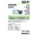 Sony DSC-P7 Service Manual
