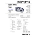 Sony DSC-P71, DSC-P71M (serv.man2) Service Manual
