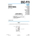 Sony DSC-P73 (serv.man10) Service Manual