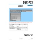 Sony DSC-P73 (serv.man15) Service Manual