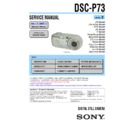 Sony DSC-P73 (serv.man2) Service Manual