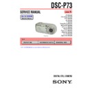 Sony DSC-P73 (serv.man3) Service Manual
