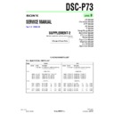 Sony DSC-P73 (serv.man9) Service Manual