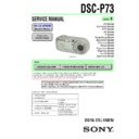 Sony DSC-P73 Service Manual