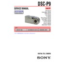 Sony DSC-P9 (serv.man3) Service Manual