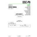 Sony DSC-P9 (serv.man4) Service Manual
