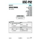 Sony DSC-P92 (serv.man5) Service Manual