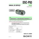 Sony DSC-P93 (serv.man10) Service Manual