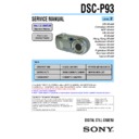 Sony DSC-P93 (serv.man2) Service Manual