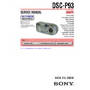 Sony DSC-P93 (serv.man3) Service Manual