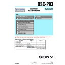 Sony DSC-P93 (serv.man4) Service Manual