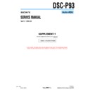 Sony DSC-P93 (serv.man5) Service Manual