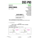 Sony DSC-P93 (serv.man7) Service Manual
