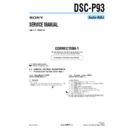 Sony DSC-P93 (serv.man8) Service Manual