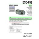 Sony DSC-P93 Service Manual