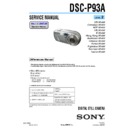Sony DSC-P93A (serv.man2) Service Manual